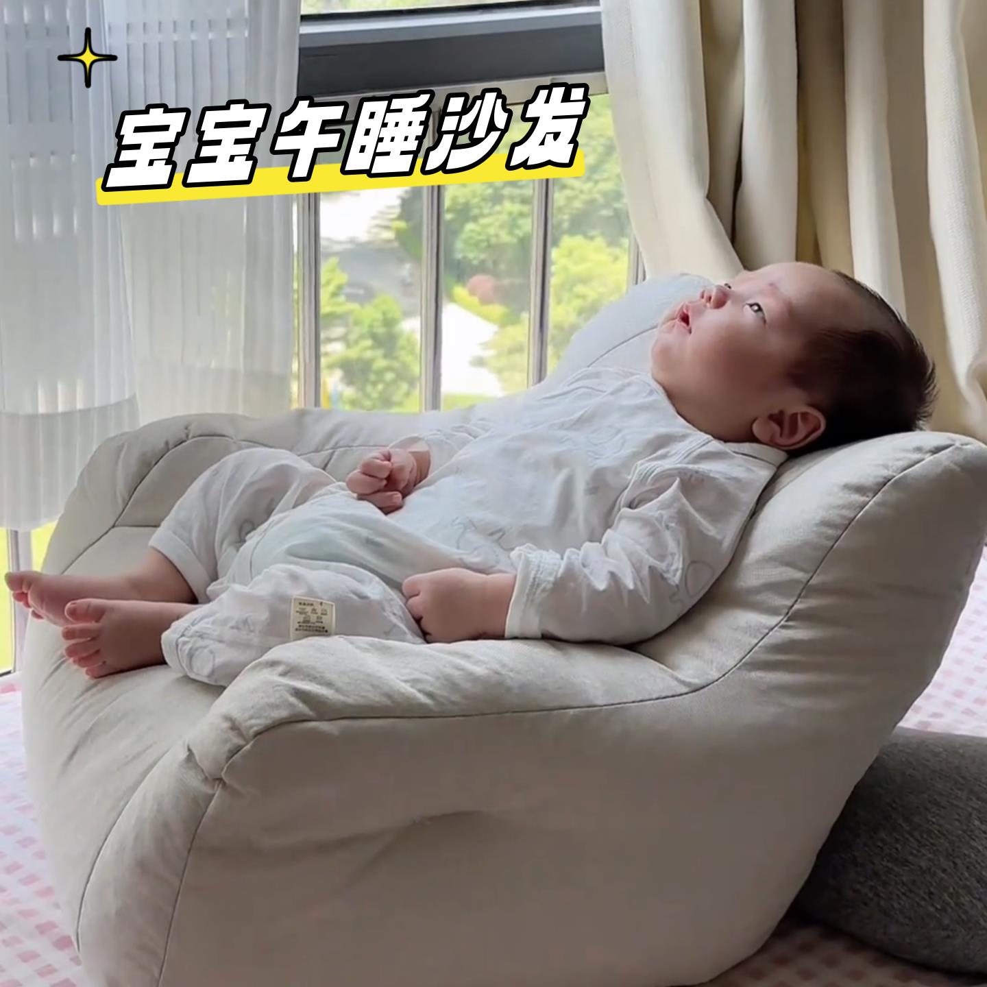 婴儿沙发可躺可睡小月龄宝宝懒人沙发单人可爱小熊学坐椅儿童座椅