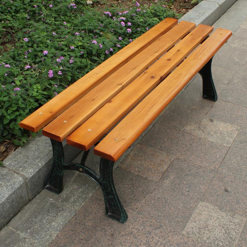 公园椅户外休闲椅 简约现代铸铁实木花园长椅 户外园林椅长条椅子