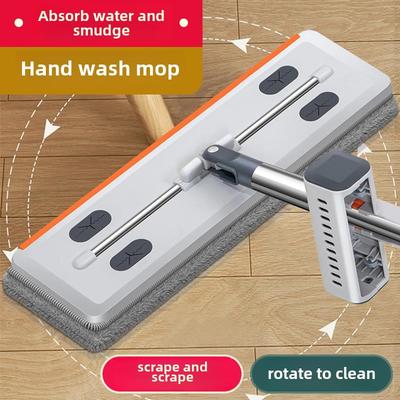 皇和平板拖把家用替换布大号免手洗毛巾大号墩布地拖可拆洗拖布73