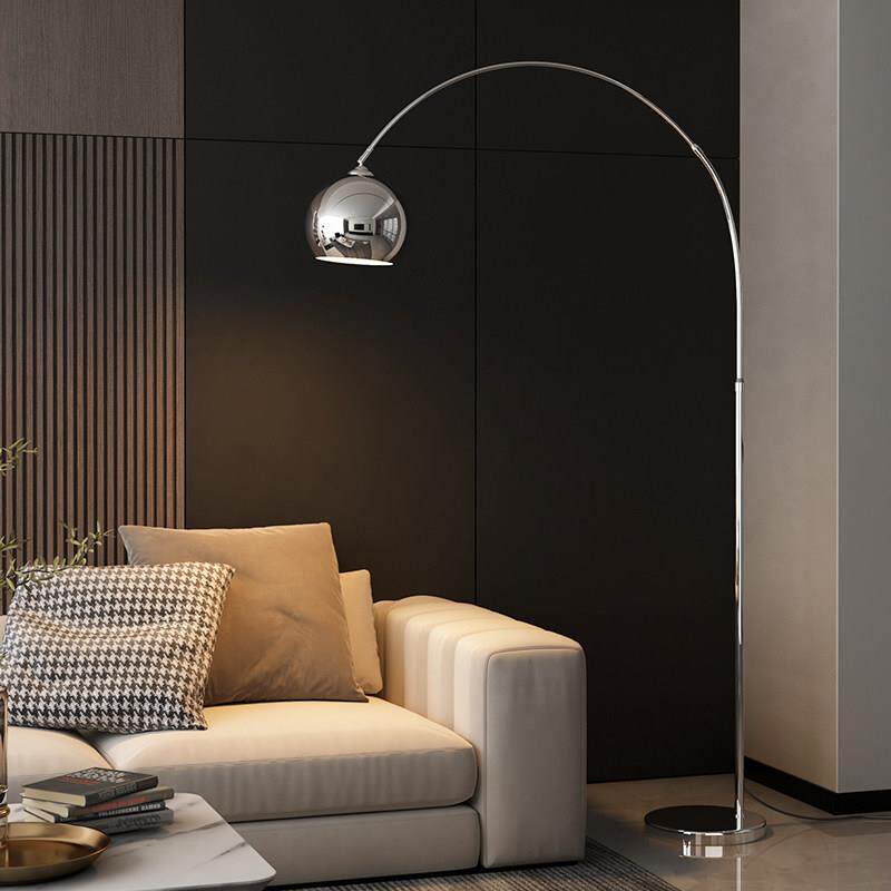 钓鱼落地灯智能轻奢极简客厅沙发边气氛灯高级感北欧意式银色立式