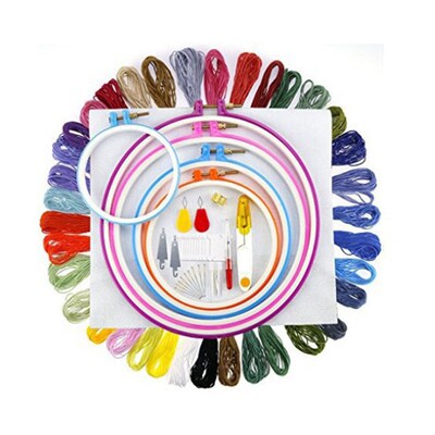 100 Colors Cross Stitch Thread Kit Embroidery Thread DIY Nee