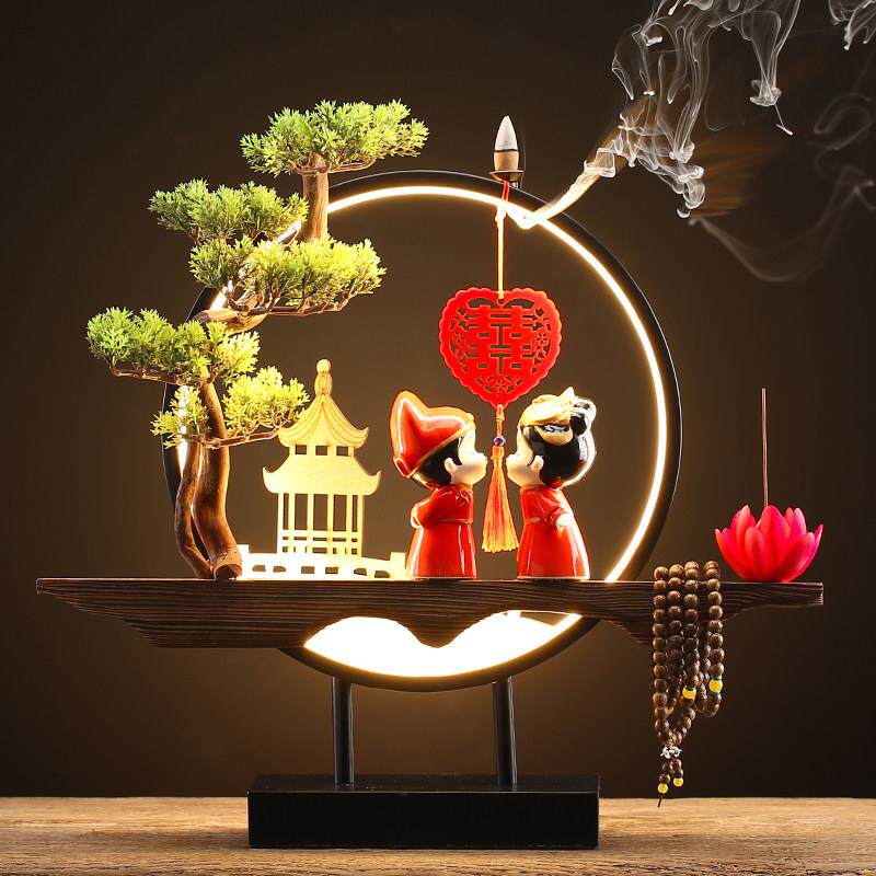 创意结婚礼物送新人闺蜜朋友婚房间喜庆台灯装饰摆饰桌面高档礼品