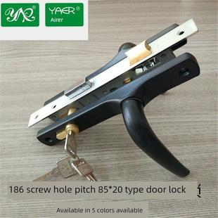 亚洲铝合金门锁玻璃房间门锁雅尔50平门锁85*20把手房间门锁