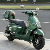 适用于标致姜戈Django150摩托车后尾箱踏板车尾箱复古储物箱尾架