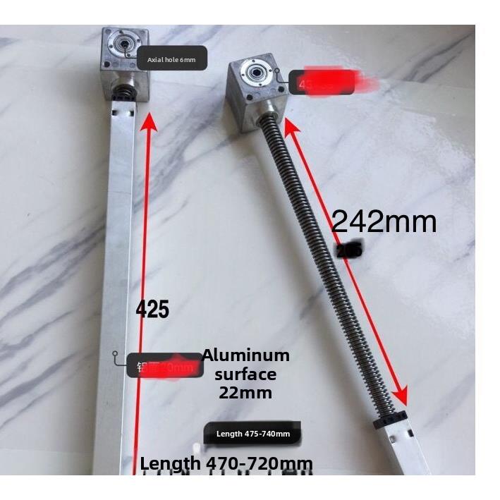 儿童学习桌学生手抬桌可调杆手抬杆曲柄齿轮丝杆配件