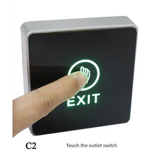 86式外露触摸传感器门禁控制开关插座按钮自动覆位开门家用门铃