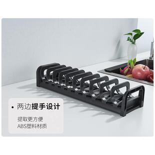 厨房橱柜内碗碟收纳架放碗架沥水架碗盘收纳置物架家用简约碗柜