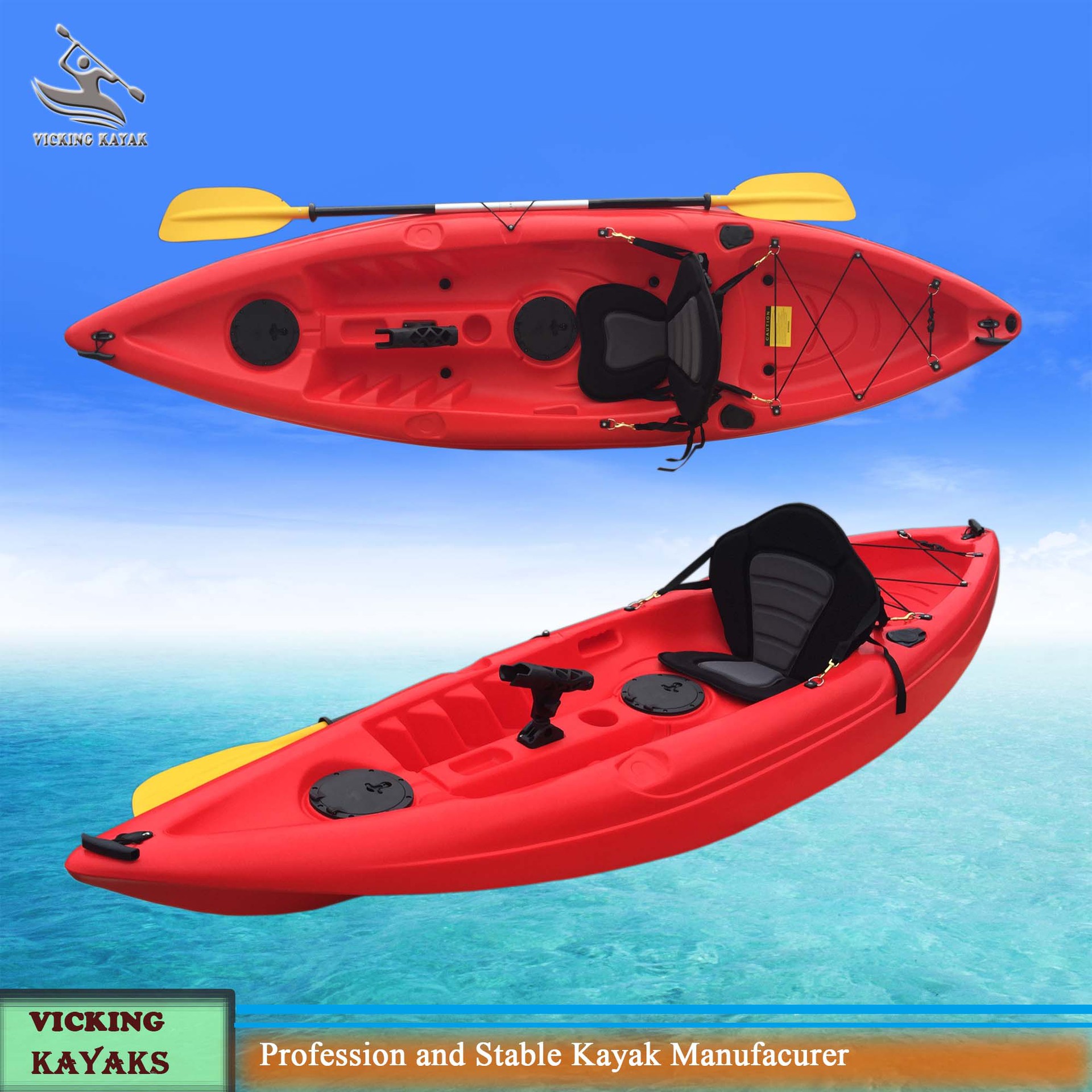Single fishing kayak 高性价比欧美热销专业单人钓鱼艇1皮划艇