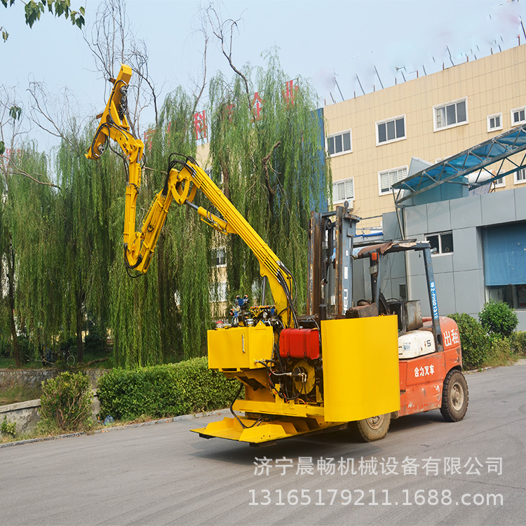 路旁边坡堤坝杂草树枝修剪机 车载式绿篱修剪机 园林剪树机剪枝机