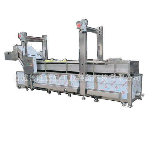 白菜丝杀青流水线  预制菜杀青护色机 藕片预煮机自动提升