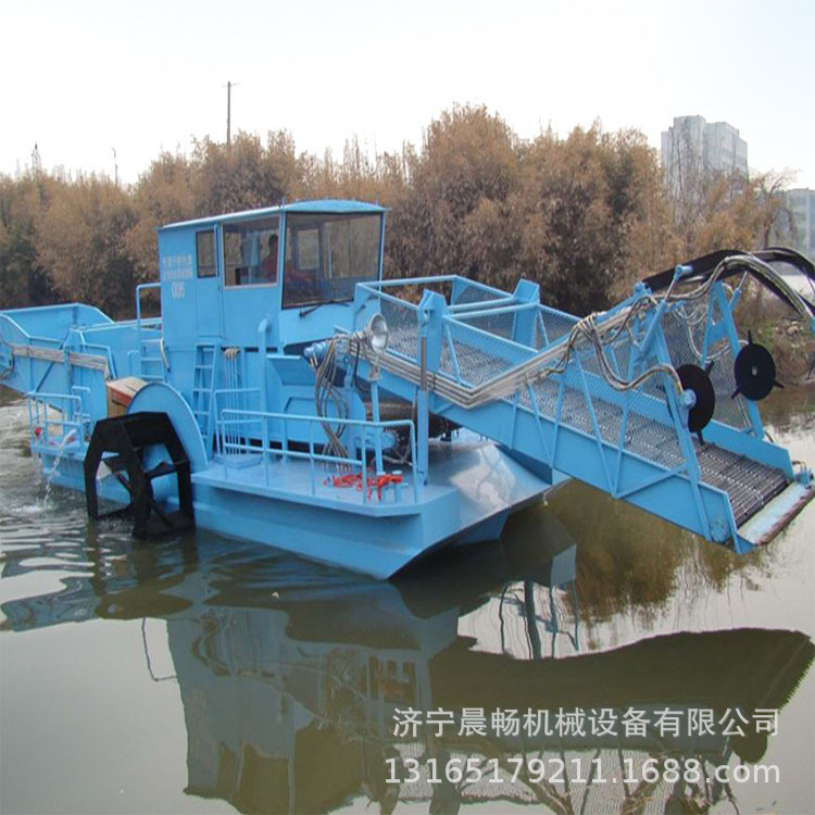厂直营水草割草船 垃圾漂浮物打捞船保洁船 全制动河道湖泊清理船