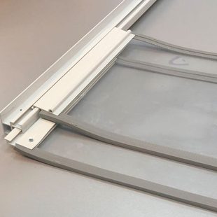 保暖防风隔热商用磁铁塑料透明推拉隔断帘子 滑动磁吸空调门帘冬季