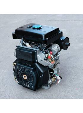 双缸V型风冷柴油HD2V92F排量997cc16kw液压泵站船用收割机华滑移