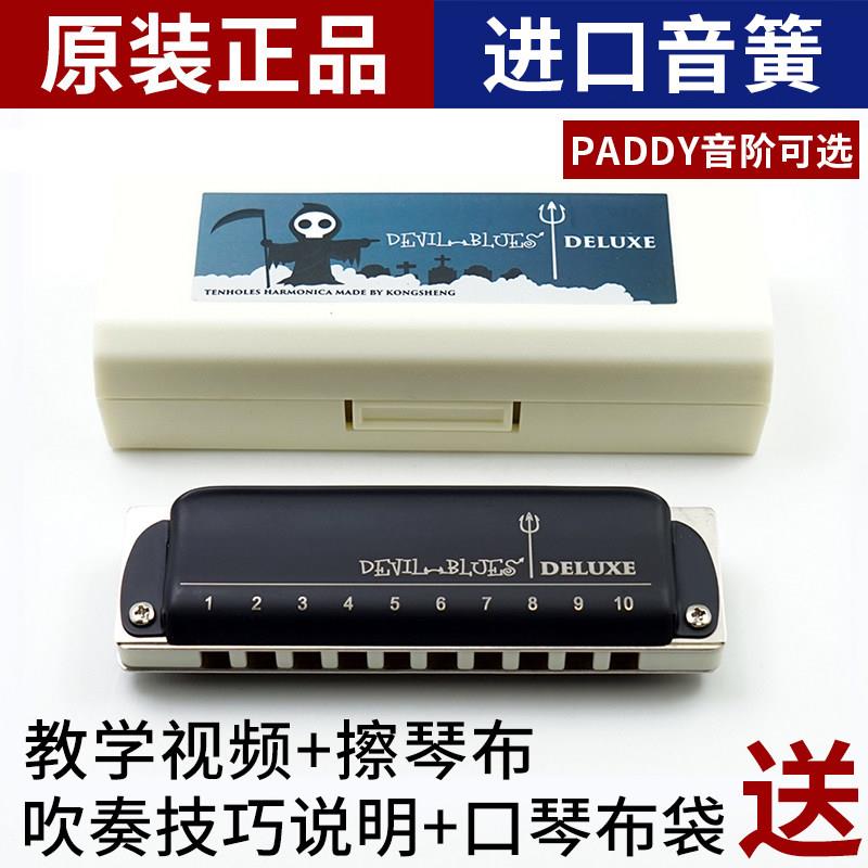 DevilBluesDeluxe十孔专业演奏蓝调蓝调10孔口琴BoogieManPADDY