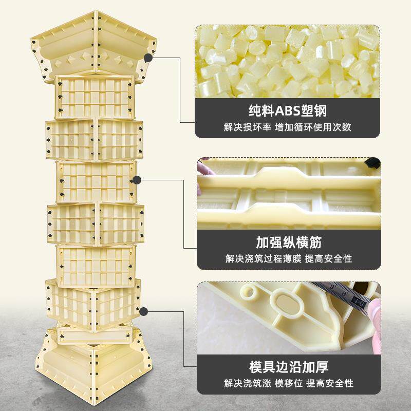罗马柱子模具加厚方柱别墅大门水泥四方形水泥柱建筑模板欧式构建