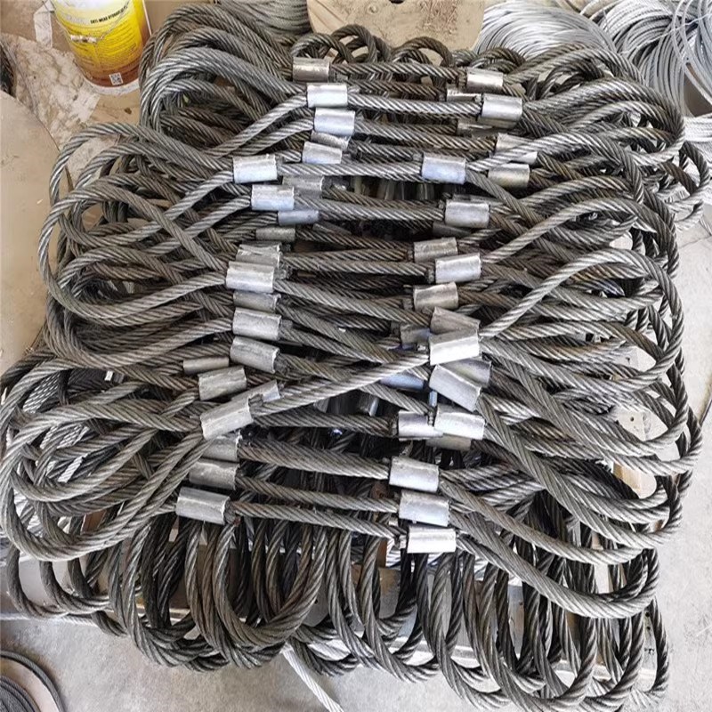 6股36WS钢丝绳机器压制双扣钢丝绳吊起重压套压头压扣吊装索具吊