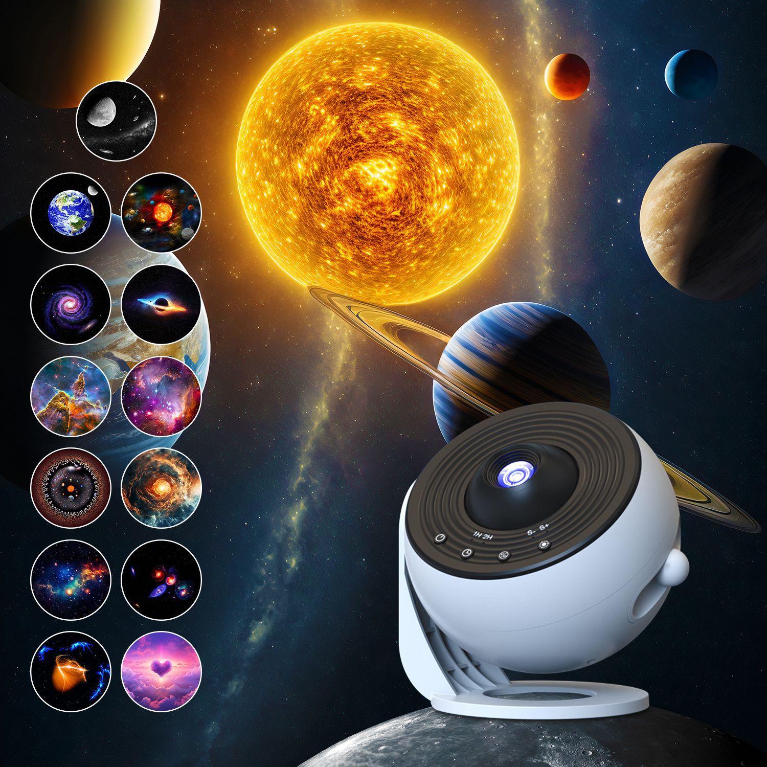 地球仪银河星空灯 送13片高清菲林片卧室客厅满天星气氛灯投影灯