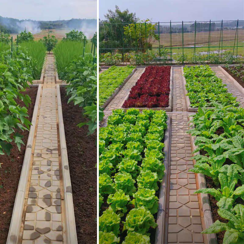 菜地沟板模具菜沟板成品菜园地沟板水泥庭院围栏沿路田园铺路模具