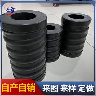 矿用振动筛橡胶件黑色螺纹复合橡胶弹簧橡胶制品rubberproducts