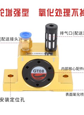 gt10/25/2016空气活塞式气动振动器振荡N涡轮震动器气缸气锤不锈