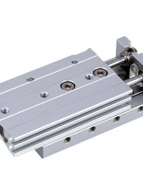 气动小型带不锈钢导轨精密滑轨HLQ滑台气缸HFLQ6/8/12/16/20/25