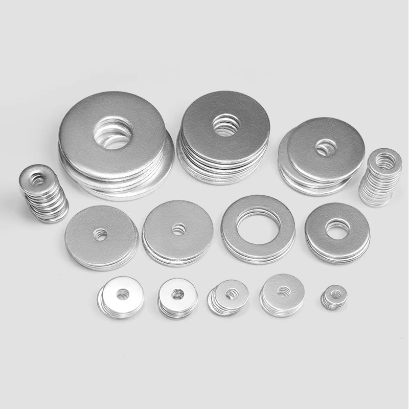 镀锌平垫圈垫片金属铁加大加厚圆形垫片小薄介子螺O丝平弹垫M3-M6