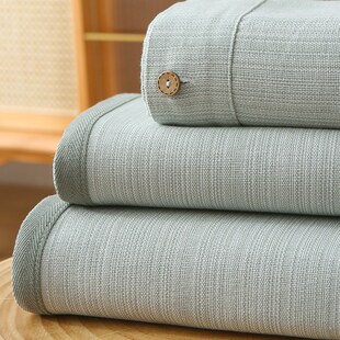 山东特厚~老粗布凉o席床单粗麻布亚麻冷感加厚纯棉不起皱单件夏季