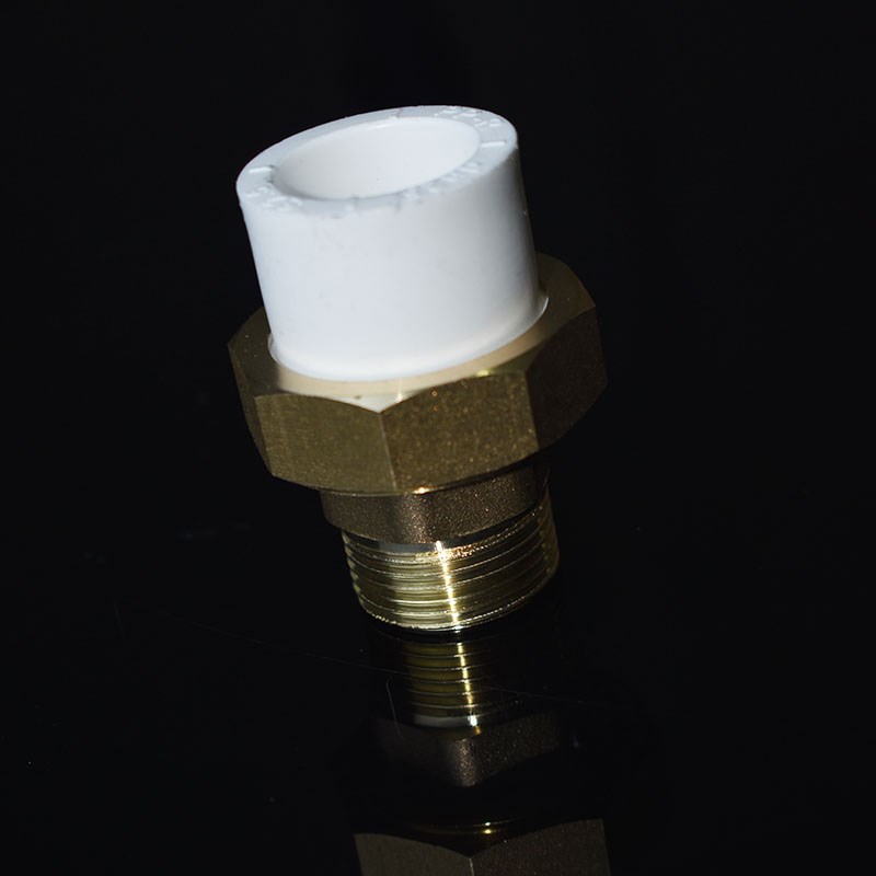 热熔ppr水管配件铜体q外丝大活接头6分25焊接管件1寸内外牙拆卸头