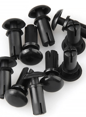 黑色尼龙R型铆钉按j压式塑料铆钉塑胶PC板卡扣R2R3R4R5R6 子母铆