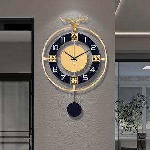 艺术家用石英钟静音免打孔现代简约装 挂钟客厅北欧创意个性 饰钟表