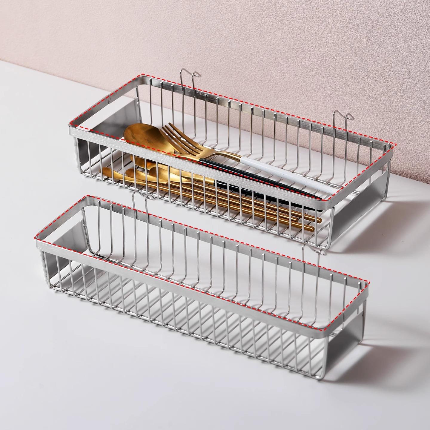 304不锈钢消毒柜筷子收纳盒餐具勺子抽屉家用沥水筷篮桶筷笼