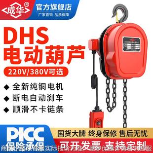 提升机环链电动葫芦 DHS链条葫芦吊机220380V1t2t3t5t吨固定挂钩式