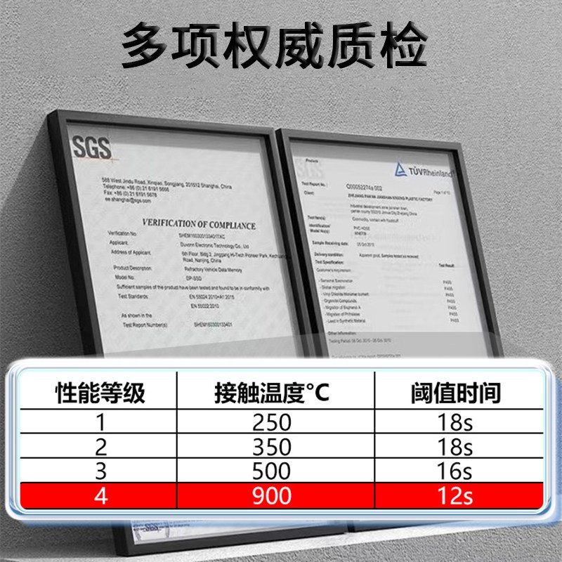 耐高温手套防烫防火阻燃加厚烤箱烧烤烘培500度隔热五指灵活防滑