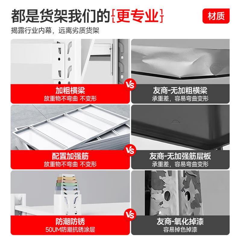 仓储重型货架工业加厚仓库超强承重货物架子家用多层置物架储物架
