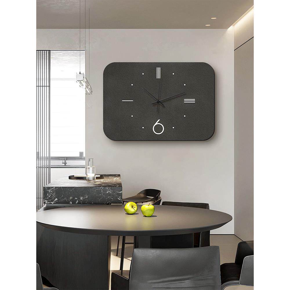 现代极简电表箱装饰画简约高级感带钟表电闸开关遮挡挂画砂岩壁画