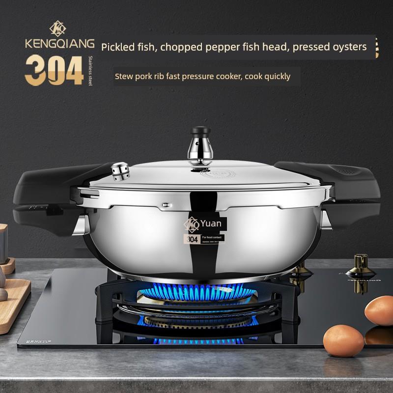 铿锵迷你高压锅1人小型压力锅微压汤锅燃气304不锈钢高压锅鱼头锅
