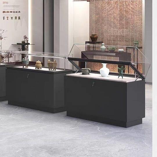 博物馆展示柜液压玻璃展台展柜定制古董瓷器文物字画展览柜陈列柜