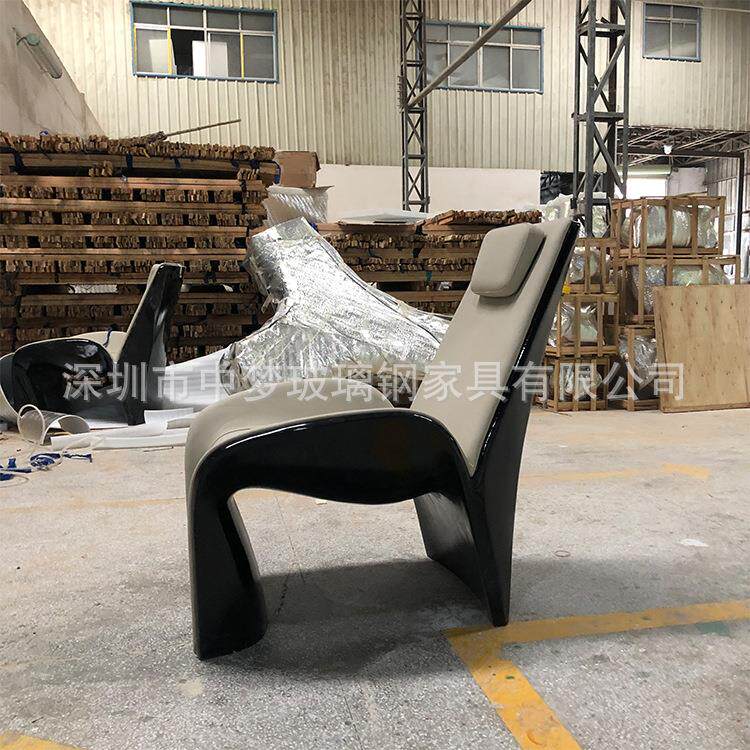 玻璃钢软包定制沙发设计师座椅酒店售楼部样板房沙发休闲椅别墅椅