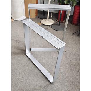 北欧实心扁钢桌腿桌脚桌架支架金属餐台腿铁艺定做吧台餐桌茶几脚