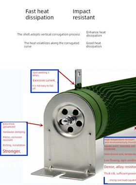 Rx20制动波纹电阻1500W2000W3000W4000W5000W6000W10Kw逆变器