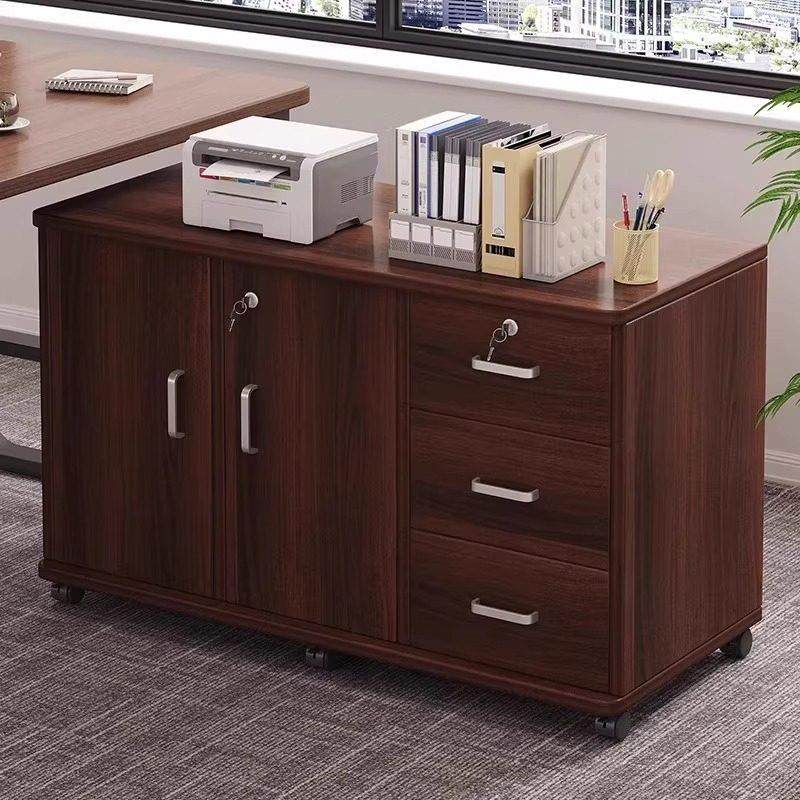 办公室文件柜桌下收纳柜办公柜置物边柜抽屉柜木质带锁矮柜收纳柜,商业/办公家具,文件柜,淘宝优惠券,粉丝福利购,淘宝优惠卷