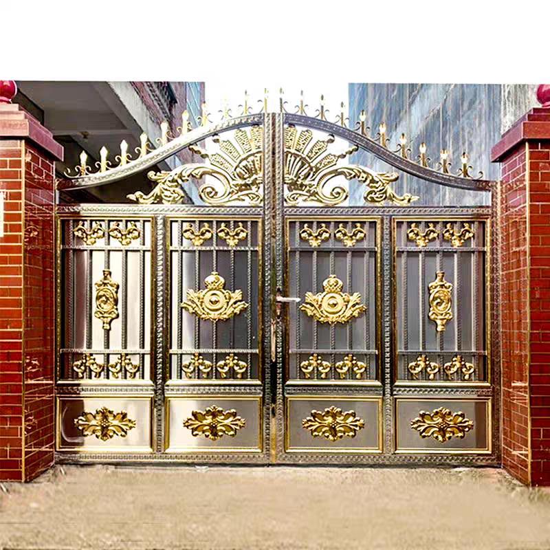 304不锈钢院门农村自建房屋室外围栏铝制艺术房屋小花园入口院门