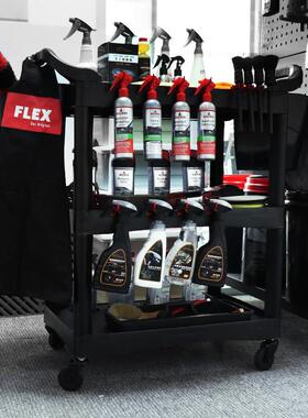 RUUB小工具车塑料小手推车多功能洗车美容汽修店三层汽车4S店餐务