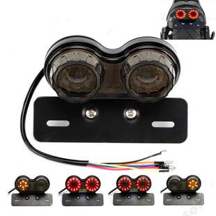 机车哈雷巡航哈雷机车覆古改装LED尾灯煞车灯行车灯方向灯牌照灯