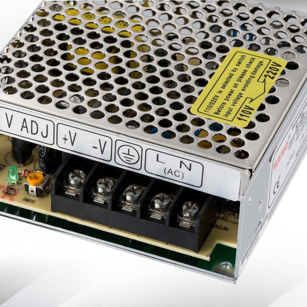伟豪小功率25W开关电源车载5V12V24V直流变压器12V2A可调电源模块