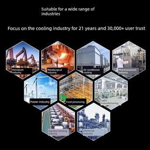 工业冷水塔方形玻璃纤维水平流冷却塔锅炉循环水塔核心电站冷却散