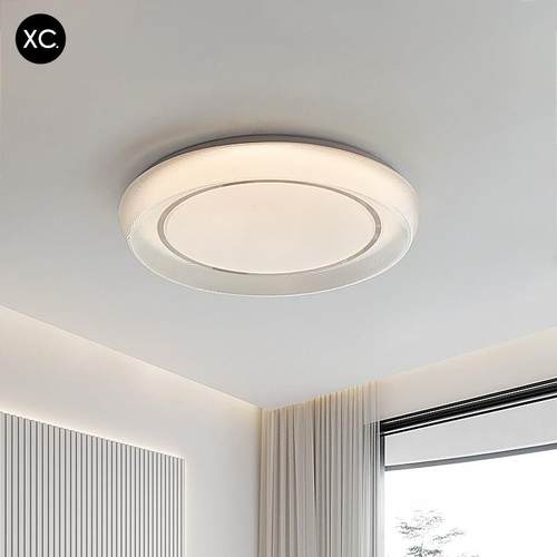 乡晨简约现代卧室主吸顶灯意式极简高级感护眼圆形房间主卧灯新款