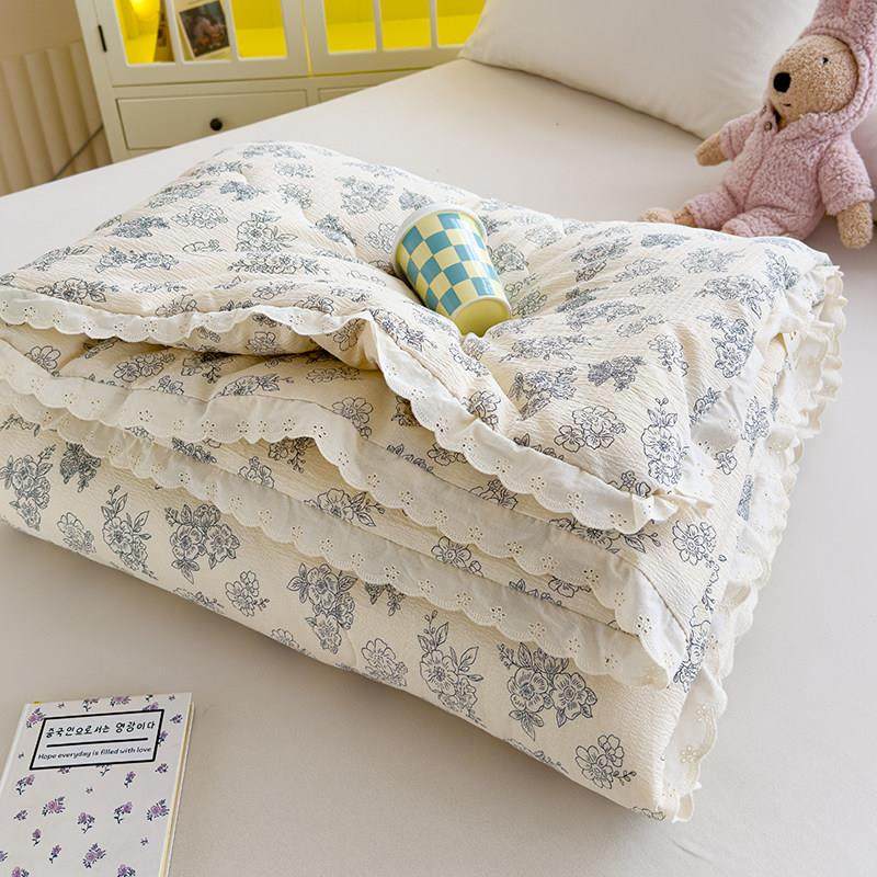花边款春秋被空调被被子冬被加厚保暖学生夏凉被单双人可机洗被芯,床上用品,化纤被,淘宝优惠券,粉丝福利购,淘宝优惠卷