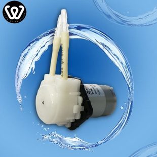 蠕动泵12v微型水泵家用小型静音自吸泵24v直流电动抽水泵进口管泵