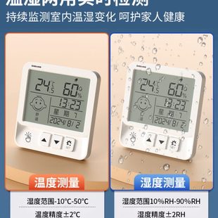 迷你温度精准温度表 高精度电子数显温湿度计室内家用婴儿房壁挂式